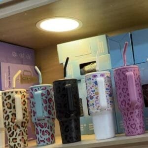 Garrafa 1200ml cor de leopardo