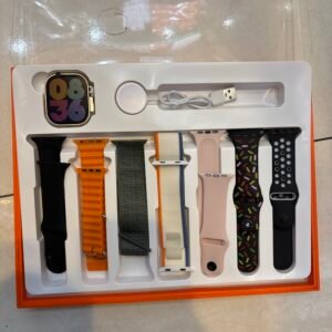relogio smart com 07 pulseiras W69