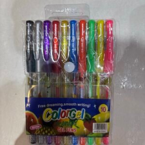 Kit caneta gel com 10