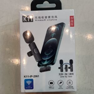 Microfone Par Sem Fio 5G/iPhone K9IP 2IN1