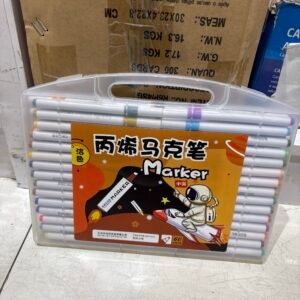 Caneta maleta com 60 cx transparente