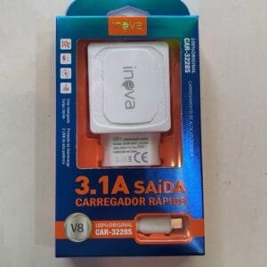 carregador v8 3.1A inova