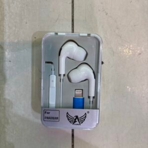 FONE IPHONE CABO COM BORRACHA caixa plástico