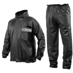 kit capa de Chuva motociclistas porova da agua jaqueta com calça