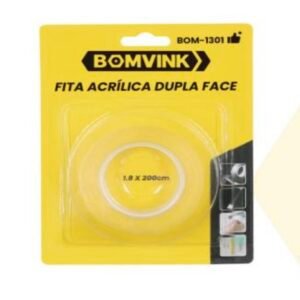 Fita dupla face transparente bom 1301