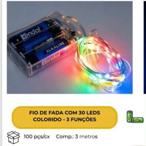 Fio de fada colorido fio 3metros 9582