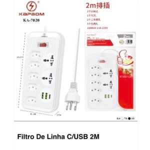 Filtro De Linha 3M C/USB KA7017