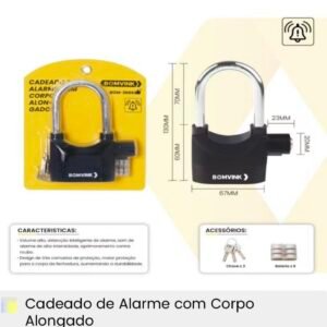 cadeado alarme bom 2606