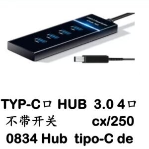 HUB Tipo C com 4 usb3.0 FY834