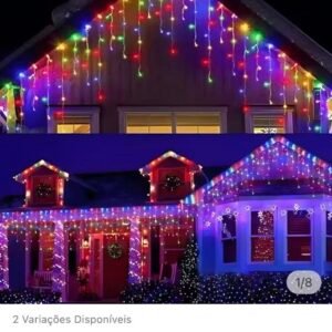 cascata 100 led 110V cor de colorido  11905