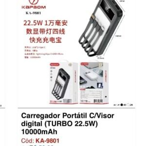 carregador portatil 10000 ka 9801