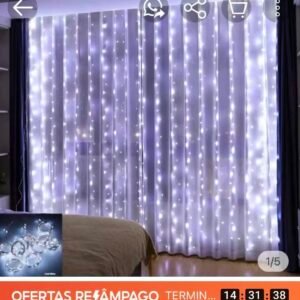 cortina 500led 3x2m cor branco