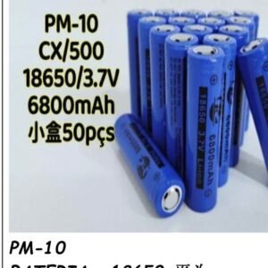 Bateria pilha lanterna 18650 sem pino
