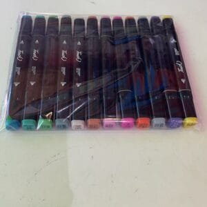 CANETA COM 12 colorir
